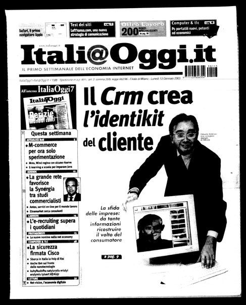 Italia oggi : quotidiano di economia finanza e politica